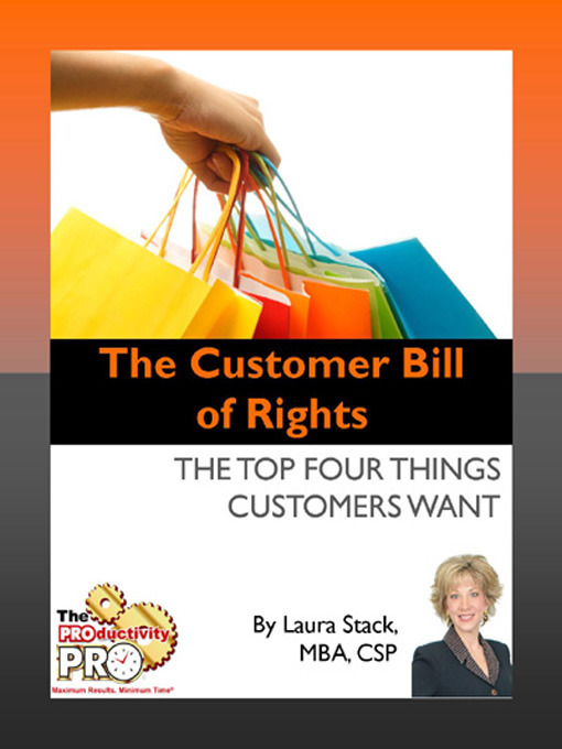 Title details for The Customer Bill of Rights by Laura Stack - Available